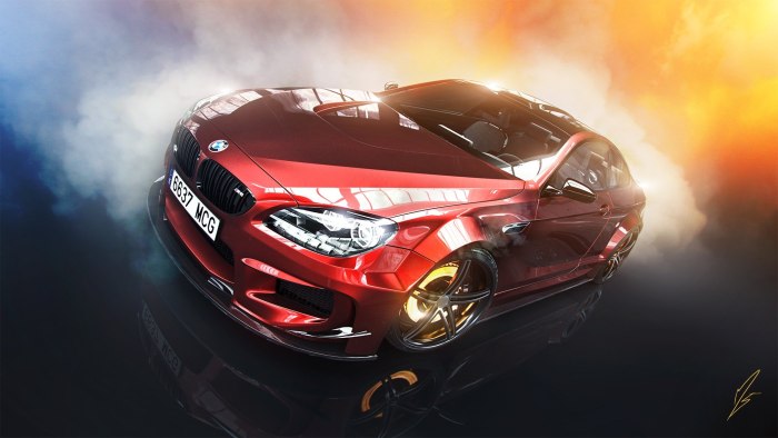 BMW m6 Red