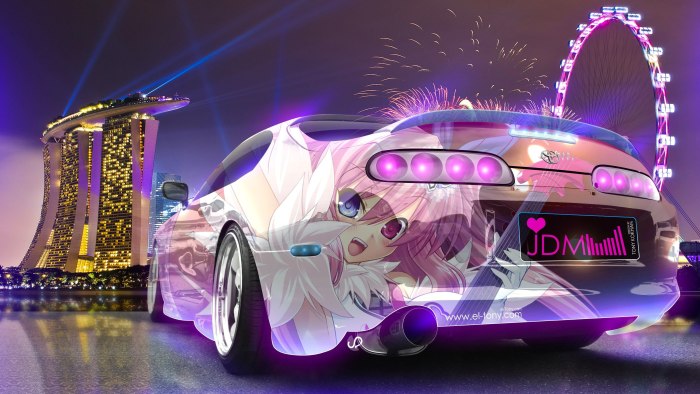 Toyota Supra неон