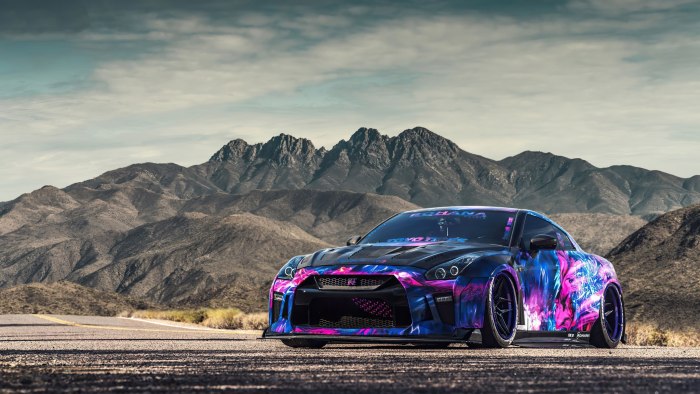 Nissan GTR r35 неон