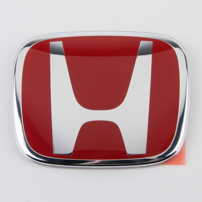 Honda Civic лого красный