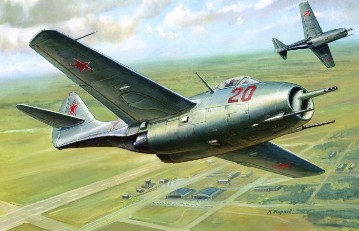 Советский истребитель "миг-15"