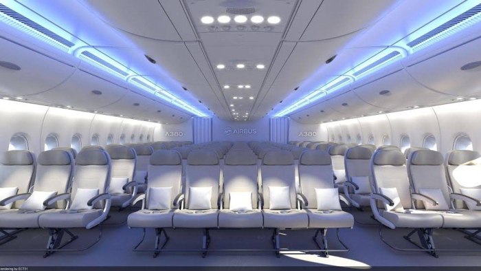 Airbus a380 салон