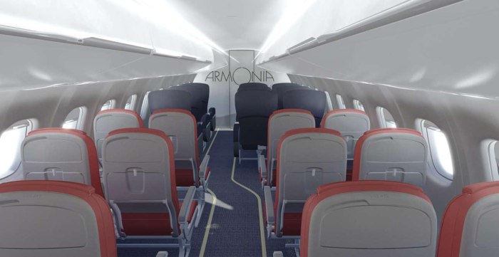 Самолет ATR 42 салон