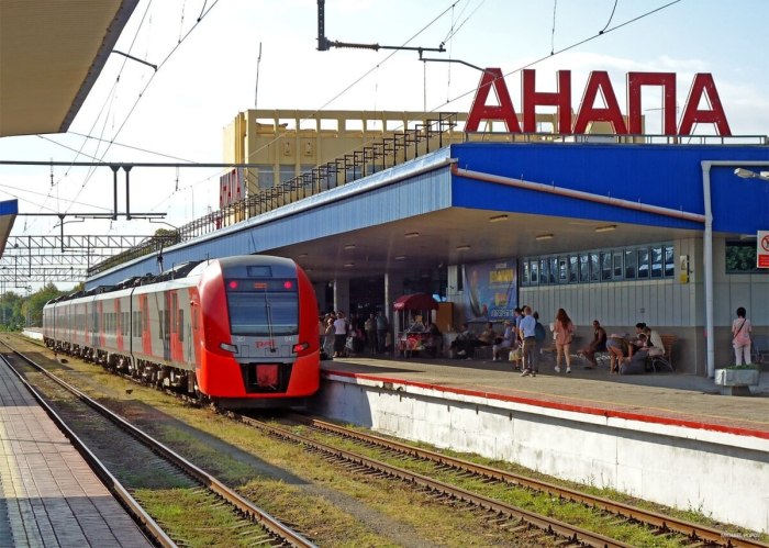 Анапа поезд Ласточка