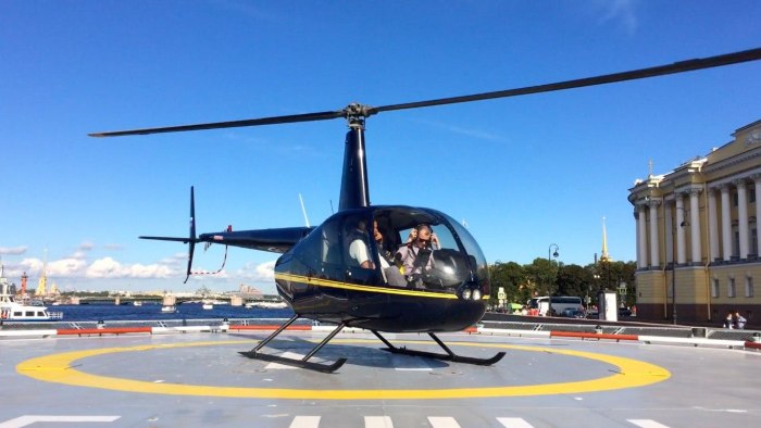 Вертолетная площадка для Robinson r44