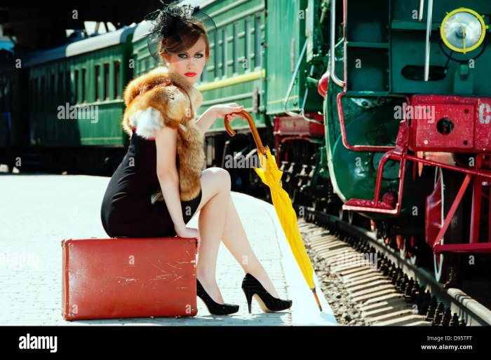 Ретро фотосессия на вокзале