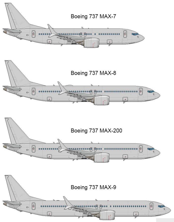B737 самолет схема