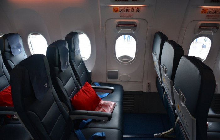 Салон самолета Боинг 737