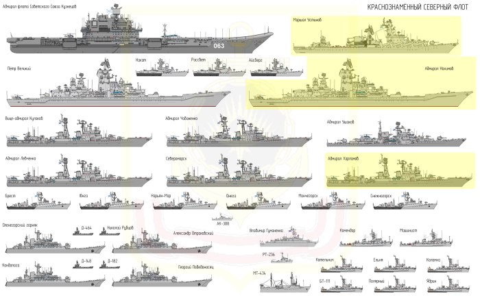 Структура кораблей ВМФ России