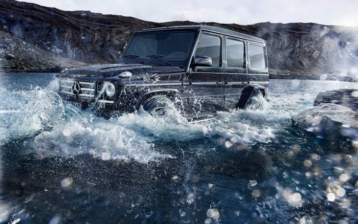 Mercedes-Benz g-class зимой