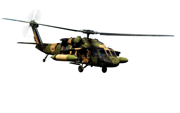 Военный вертолет