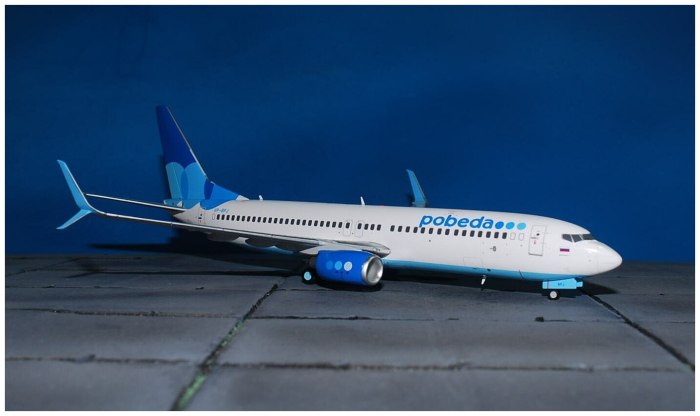 Модель самолета Boeing 737-800 победа
