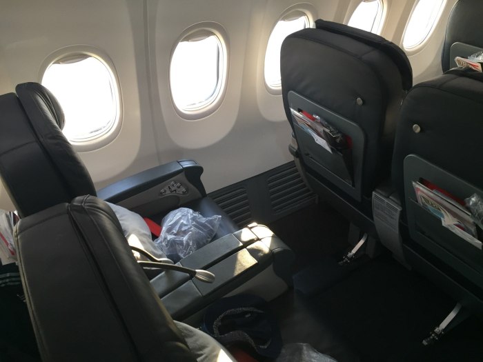 Боинг 737 Туркиш Эйрлайнс салон