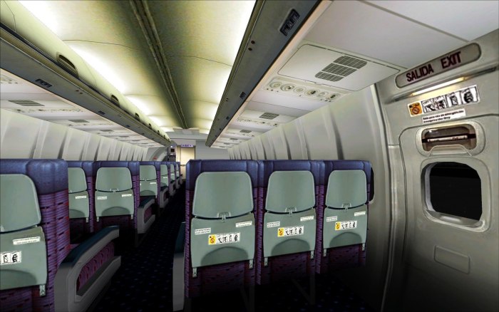 Boeing 737 next Generation салон