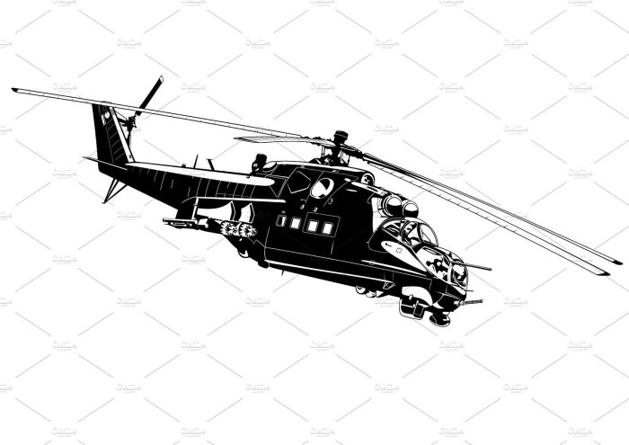 Ми 24 силуэт
