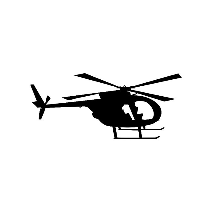 Силуэт вертолета ми-8