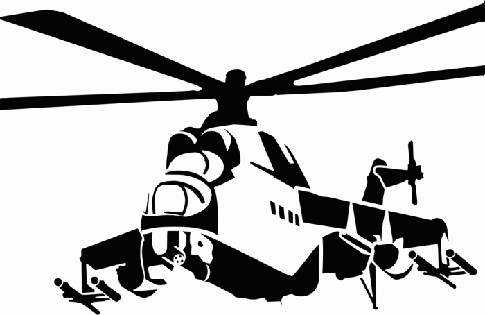 Вертолёт ка-52 вектор