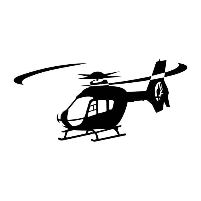 Силуэт вертолета ми-8