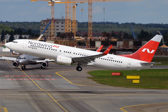 Боинг 737 авиакомпании Nordwind