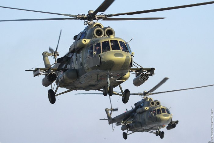 Российский военный вертолет ми 8