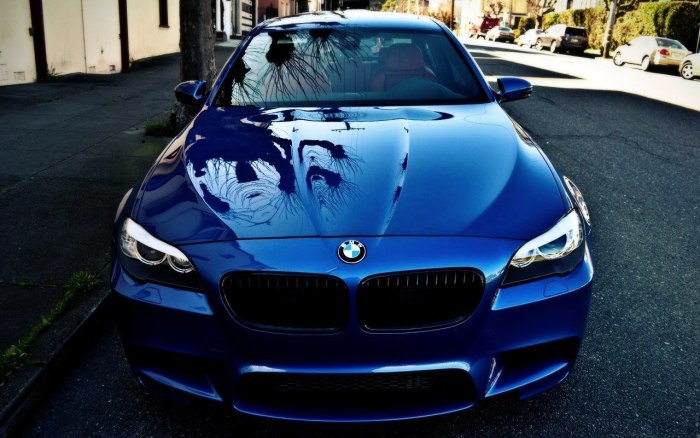 BMW m5 (f10) темно синий