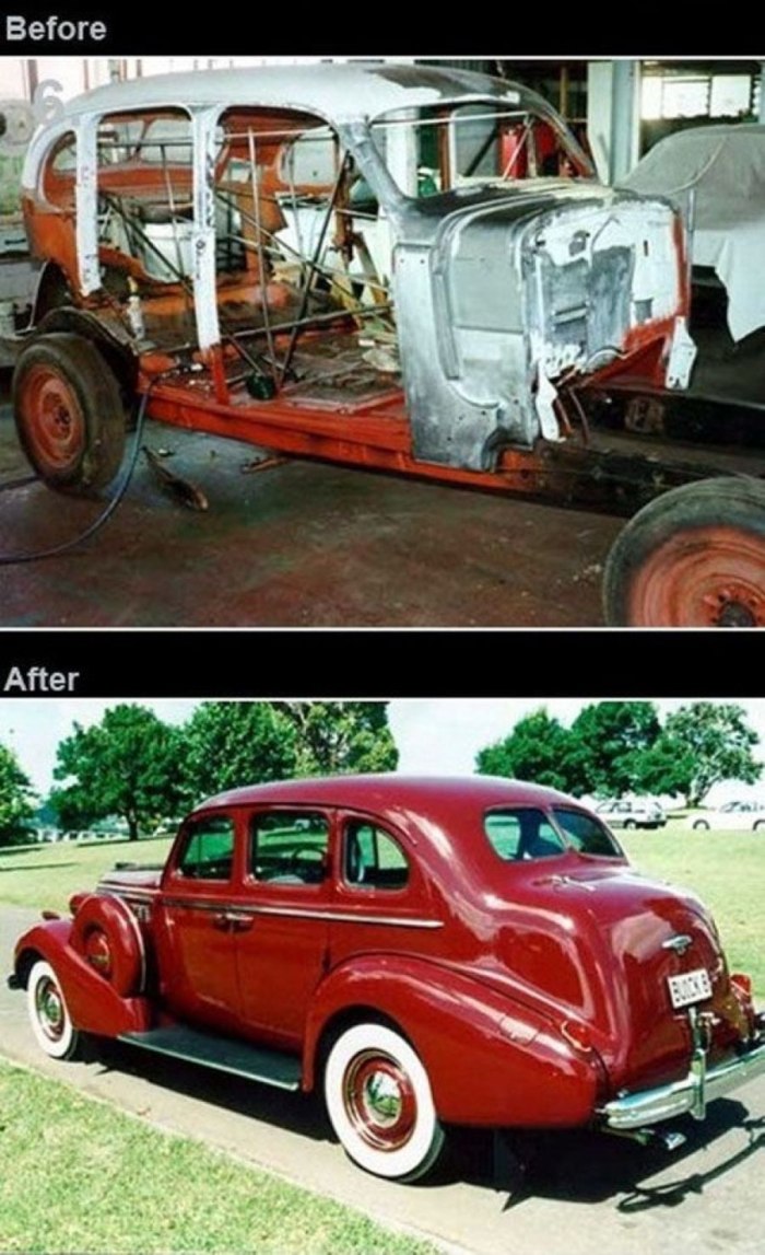 Восстановленные старые автомобили