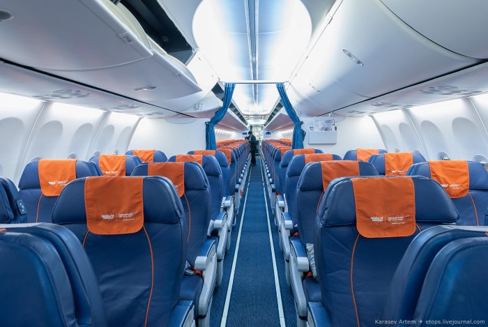 Боинг 737 Аэрофлот внутри