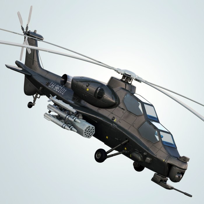 Вертолет CAIC WZ-10 чертеж