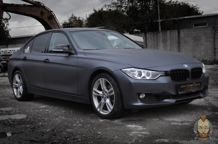 BMW f30 серый матовый