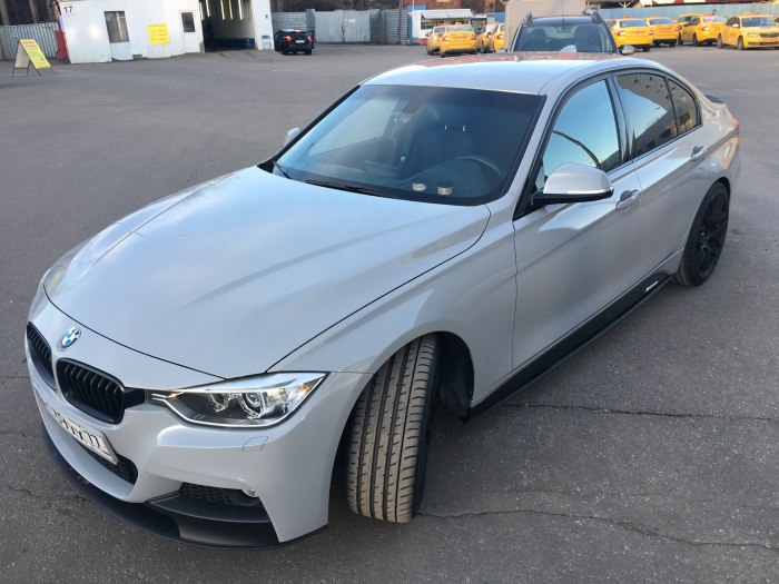 BMW 3 f30 в пленке Nardo Grey