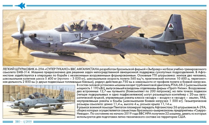 Штурмовики а-29 super Tucano