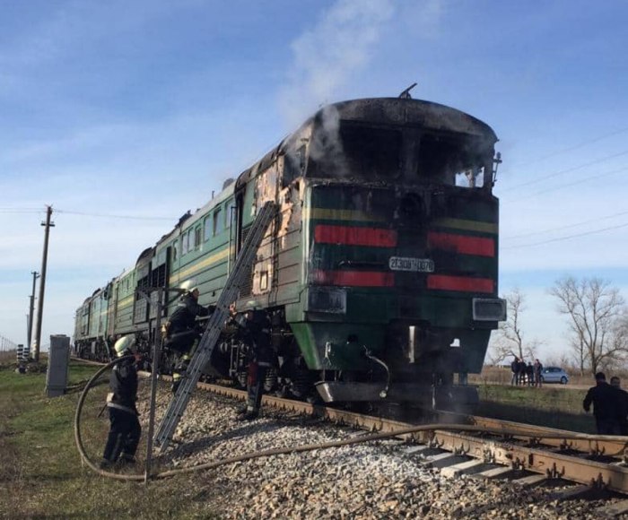 Тепловоз в Херсоне