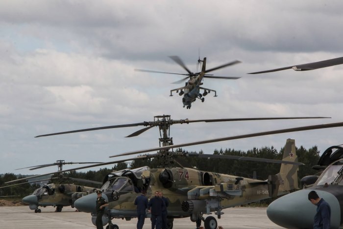 Ка-52 Аллигатор и ми-28 ночной охотник
