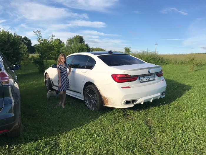 БМВ В деревне 116 регион