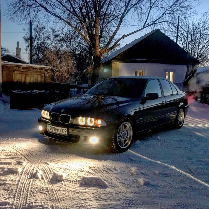 BMW e39 зимой