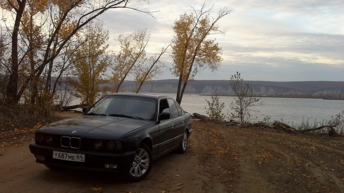 Е34 в деревне