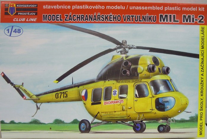 Сборная модель ми-2 1/72 Kovozavody