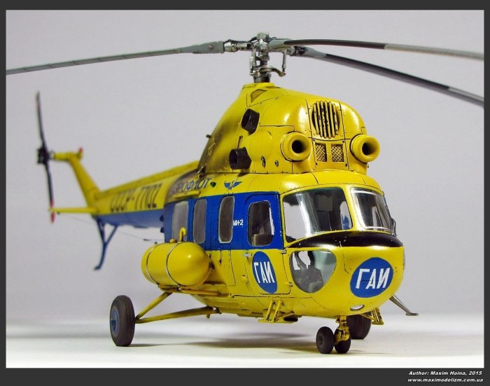 Ми2 вертолет модель 1/48 от modelist