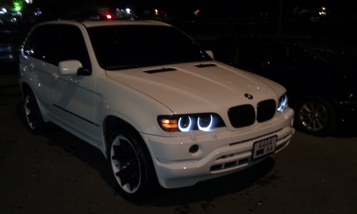 BMW x5 2002 белый цвет