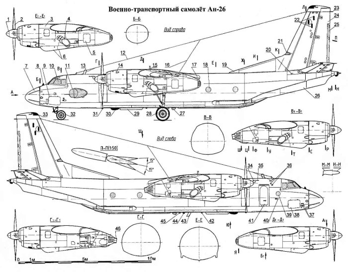 Конструкция самолета АН-26