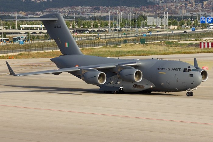 Самолёт ВВС США C-17a Globemaster III.
