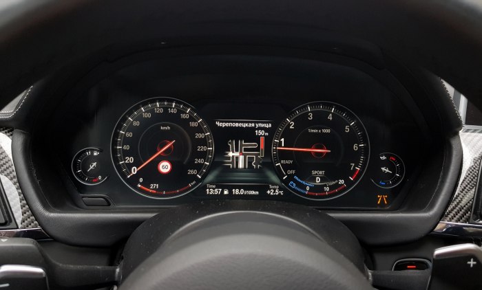 BMW x4 приборная панель