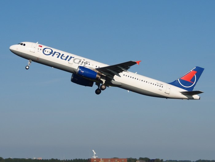 Самолёт Onur Air а320