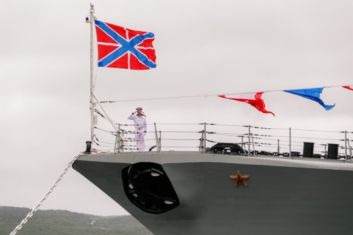 Флаг гюйс ВМФ России