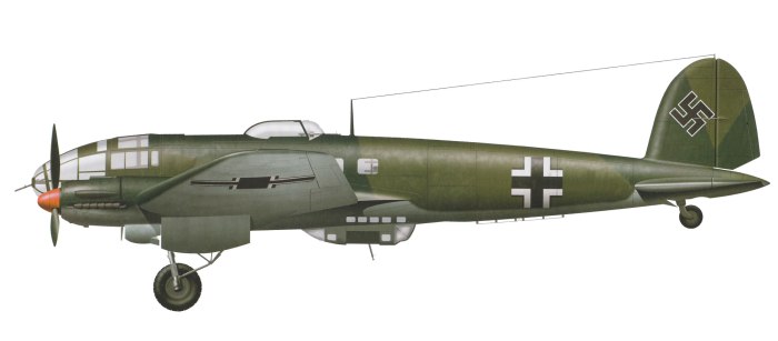 Дальний бомбардировщик не-111 н18