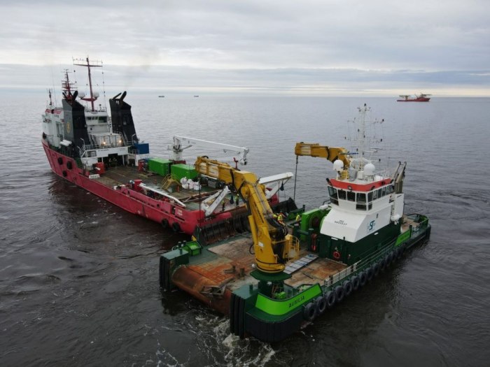 Морской канал в Обской губе Карского моря