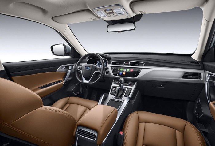 Geely Atlas 2022 интерьер