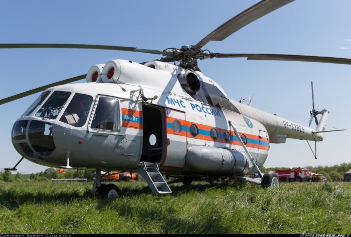 Пожарный вертолет ми-8