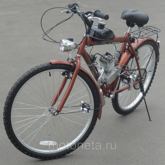 Мотовелосипед с мотором ф 80