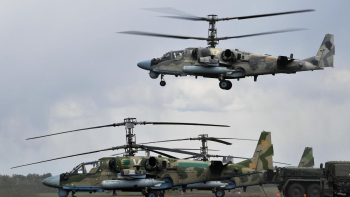 Вертолёт ка-52 Аллигатор на Украине